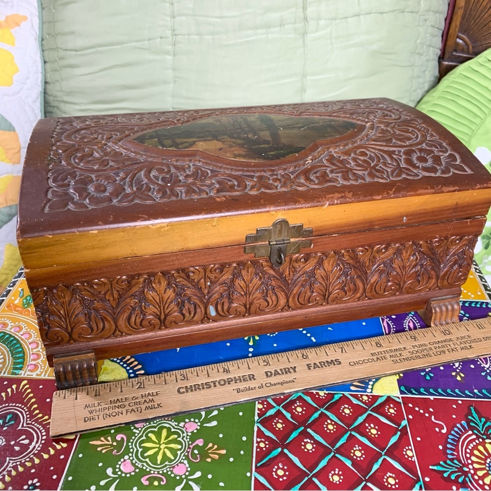 Cedar Mirrored Jewelry Box - Picture 9 of 11